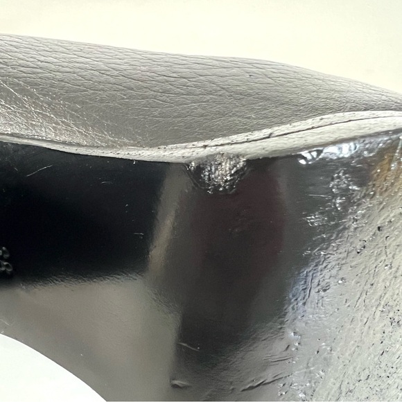 ALEXANDER WANG Gabi Red Rose w Black Leather Silver Cutout Heel Ankle Boot Sz 38 - Picture 12 of 14